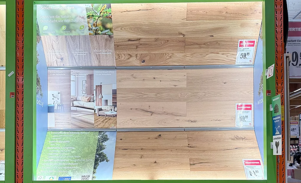 Parkett Sortiment jetzt bei BAUHAUS